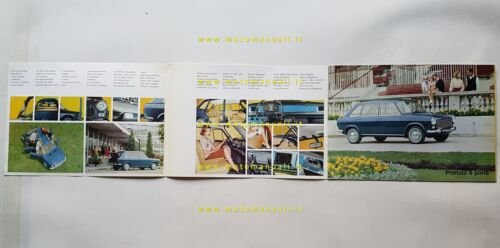Autobianchi Primula 2-4 porte anni 60 depliant originale auto