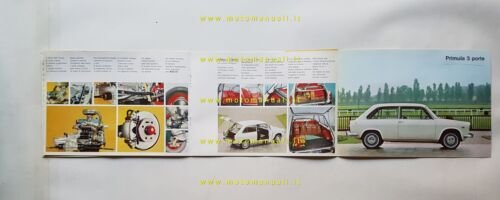 Autobianchi Primula 2-4 porte anni 60 depliant originale auto
