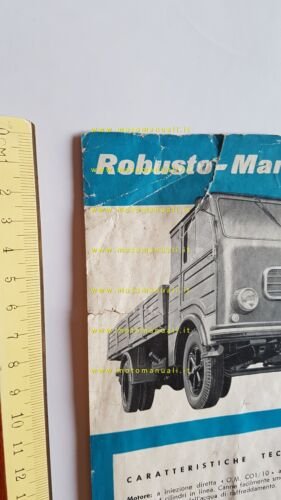 Autobianchi Scaligero 40 N - 40 NL 1959 autocarro depliant …