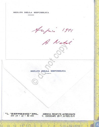 Autografo - Autograph - Aldo Natoli - Messina - Roma … | Immagine principale