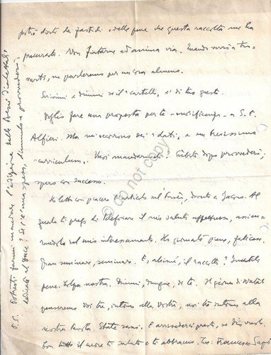 Autografo - Autograph - Francesco Sapori - Scrittore e Critico … | Immagine principale