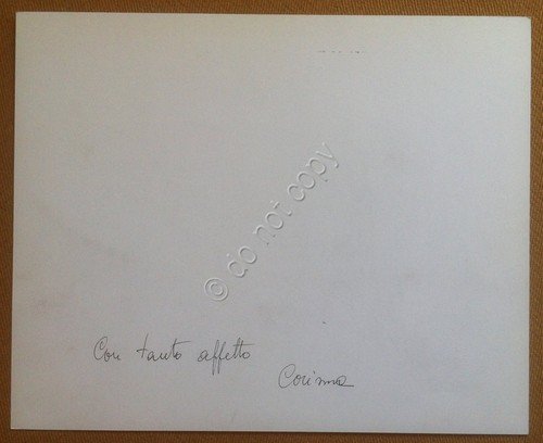 Autografo - Corinna Collini - Pittrice - su retro stampa …