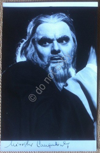 Autografo Miroslav Cangalovic (Čangalović) - Cantante lirico basso - Yugoslavia