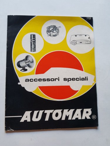 AUTOMAR accessori speciali auto trombe bitonali clacson originale anni 70