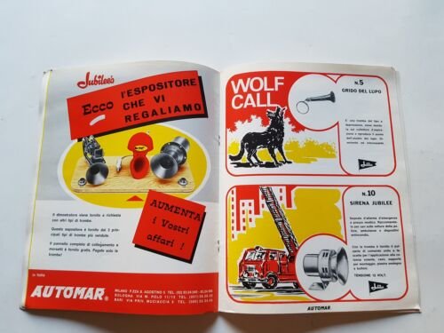 AUTOMAR accessori speciali auto trombe bitonali clacson originale anni 70