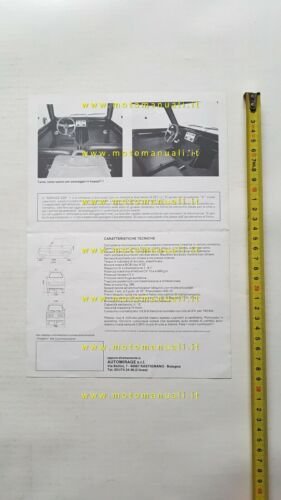 Automirage Mirage S3R 125 1981 depliant microauto originale microcar brochure