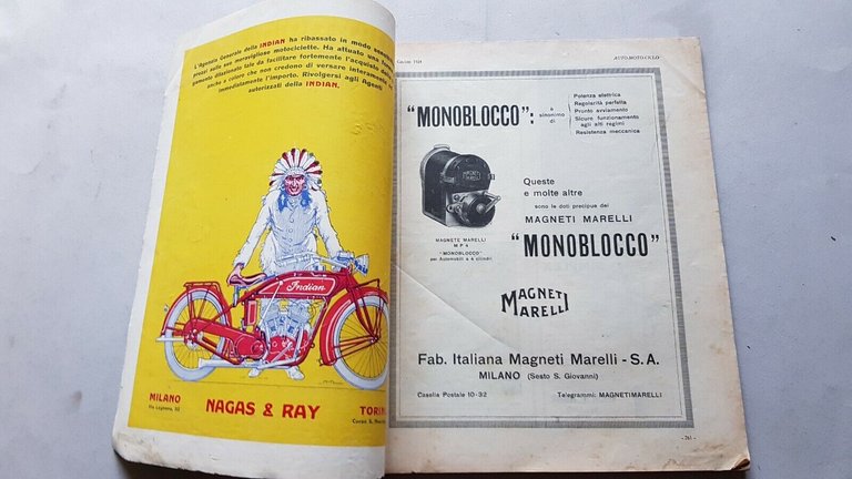 AutoMotoCiclo rivista anteguerra fascicolo per Salone Torino n.11 1924