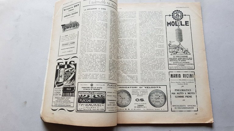 AutoMotoCiclo rivista anteguerra fascicolo per Salone Torino n.11 1924