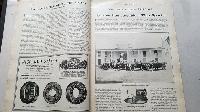 AutoMotoCiclo rivista anteguerra n.18 1922