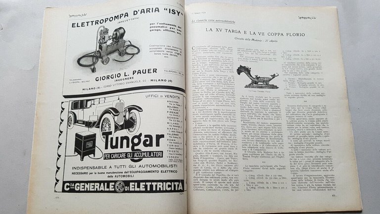 AutoMotoCiclo rivista anteguerra n.6 1924