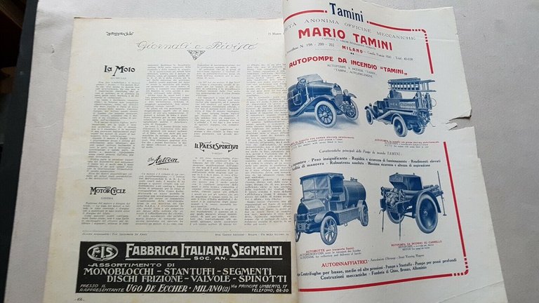 AutoMotoCiclo rivista anteguerra n.6 1924