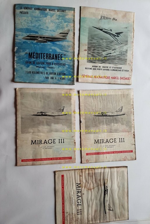 Aviation magazine lotto 5 fascicoli 1958 Francese