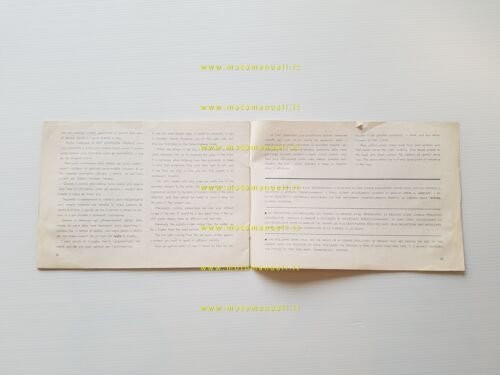 B.A.M. catalogo fari supplementari e antinebbia depliant originale italiano