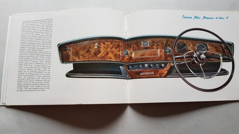 B.M.C. Vanden Plas Princess 4-Litre R depliant inglese originale auto