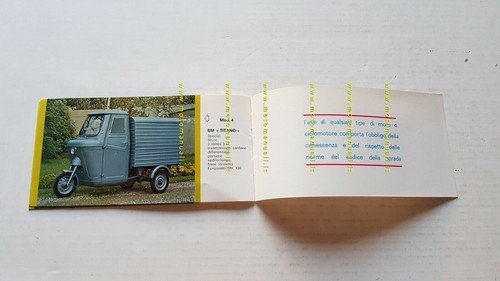 B.M. catalogo produzione ciclomotori 50 anni 70 depliant originale brochure