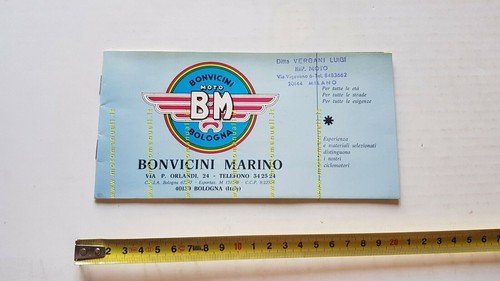 B.M. catalogo produzione ciclomotori 50 anni 70 depliant originale brochure