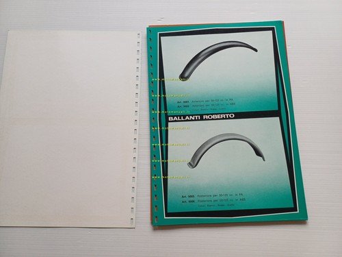 Ballanti catalogo parafanghi serbatoi carene moto fiberglass-ABS anni 70