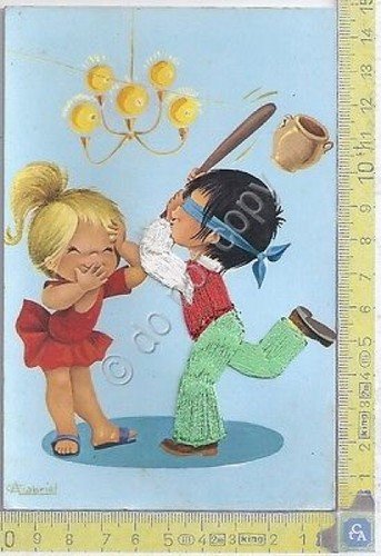 Bambini mosca cieca - ricamata - brodee - Embroidered and … | Immagine principale