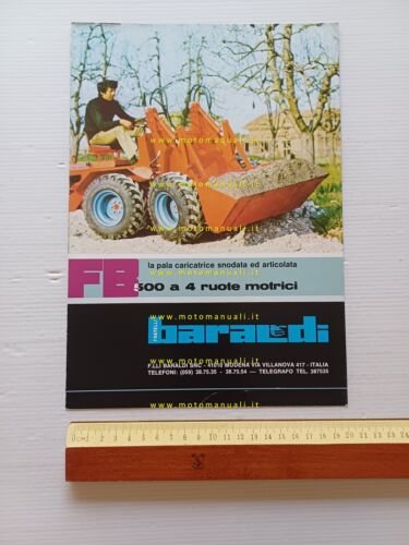 Baraldi FB 500 4 WD pala caricatrice gommata anni 70 …