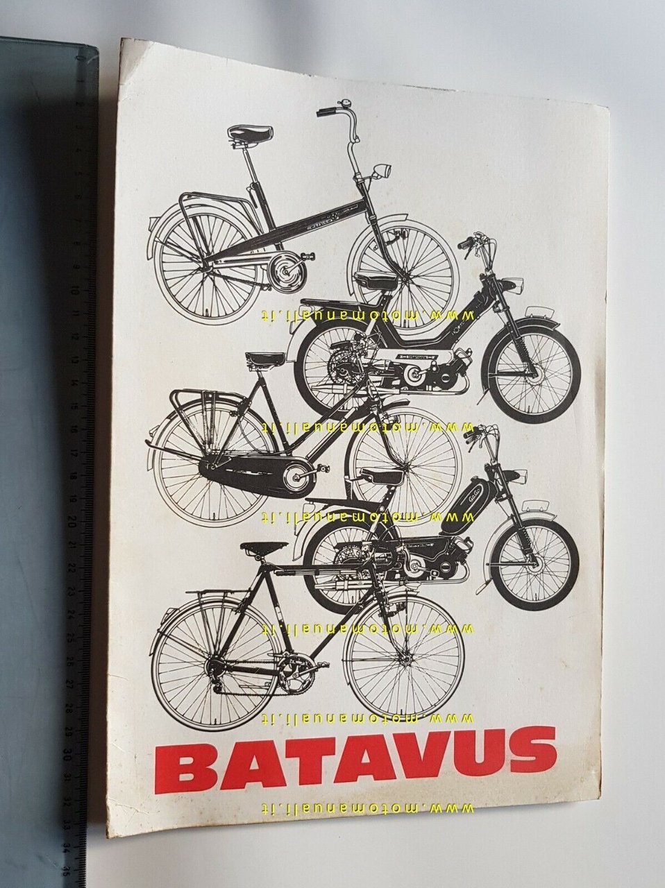 Batavus cartella stampa 1977 originale genuine press kit