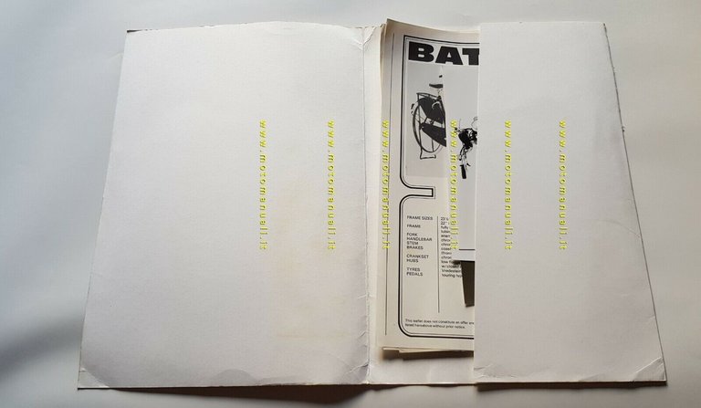 Batavus cartella stampa 1977 originale genuine press kit