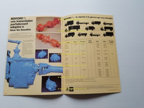 Bedford autocarri modelli TL 1980 depliant francese originale