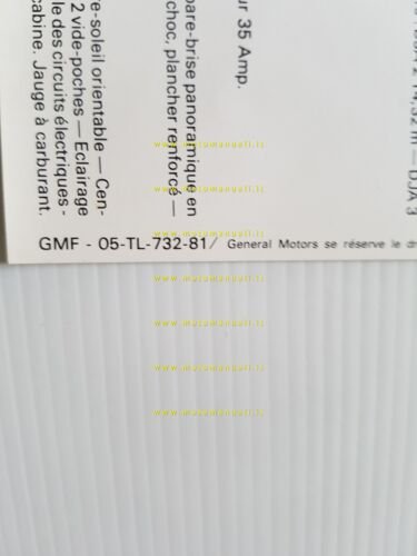 Bedford autocarri modelli TL 1981 depliant francese originale