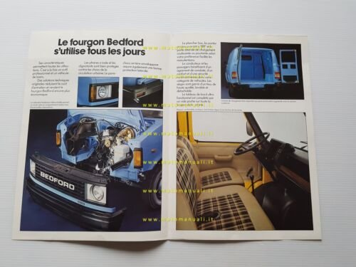 Bedford furgoni 1981 depliant francese originale
