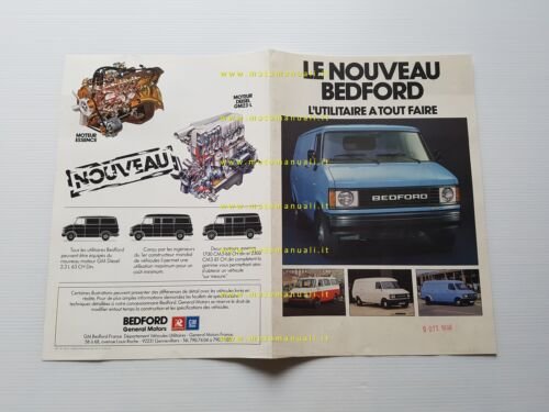 Bedford furgoni 1981 depliant francese originale