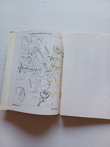 Bedogni Trattorino rasaerba Oly 231-232 manuale uso + catalogo ricambi …