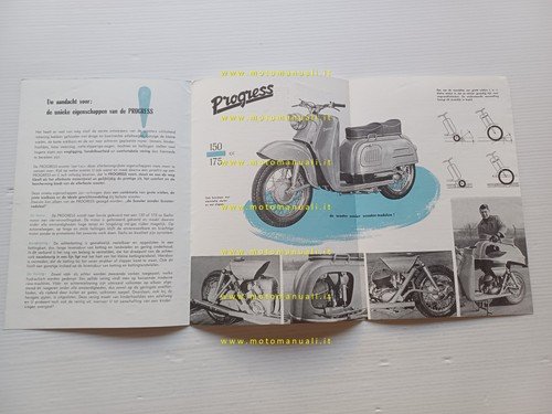 Beers scooter Progress 150 - 175 depliant OLANDESE originale