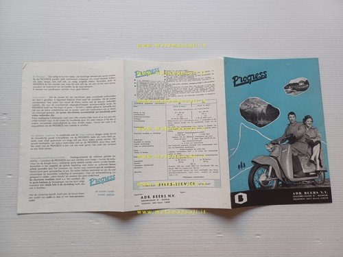 Beers scooter Progress 150 - 175 depliant OLANDESE originale