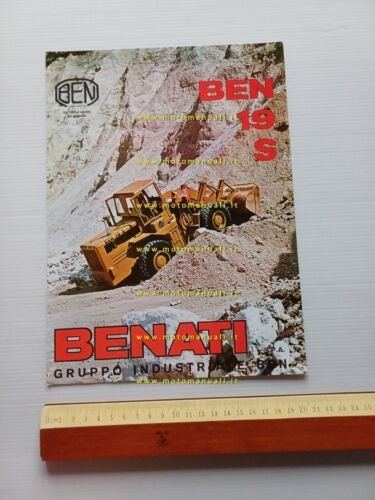 Benati BEN 19 S pala caricatrice gommata depliant originale italiano