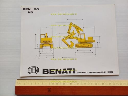 Benati BEN 90 HD escavatore cingolato scheda tecnica depliant originale …