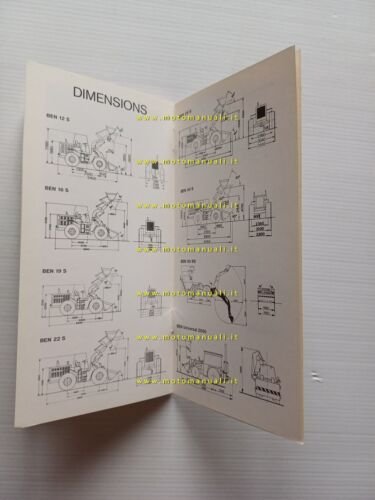 Benati modelli pale caricatrici gommate e cingolate anni 70 depliant …