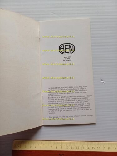 Benati modelli pale caricatrici gommate e cingolate anni 70 depliant …
