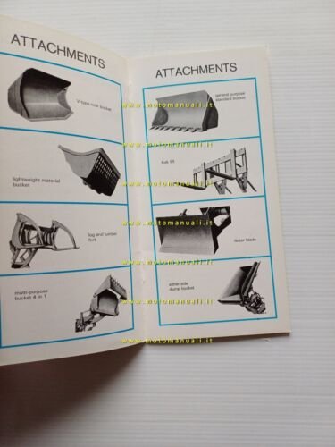 Benati modelli pale caricatrici gommate e cingolate anni 70 depliant …