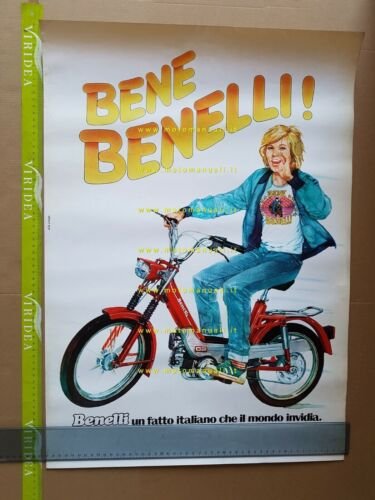 Bene Benelli G2 50 anni 70 manifesto poster originale moto …