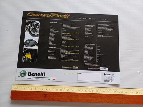 Benelli 1130 Century Racer 2011 depliant originale