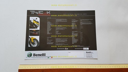 Benelli 1130 Trek Amazonas 2011 depliant originale
