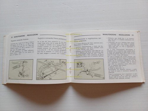 Benelli 125 -250 2C Elettronica 1975 manuale uso manutenzione libretto …