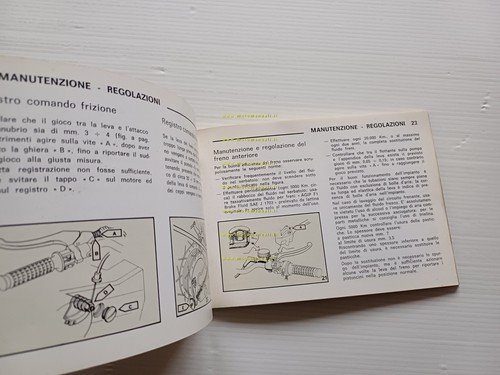 Benelli 125 -250 2C Elettronica 1977 manuale uso manutenzione libretto …