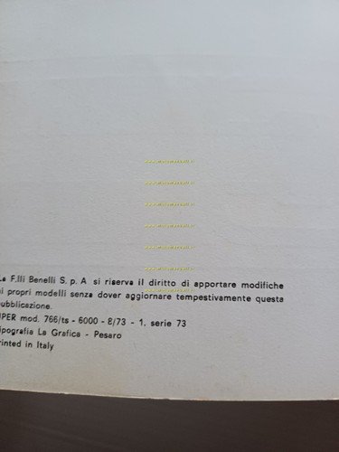 Benelli 125-250 2C 1a serie 1973 manuale uso manutenzione libretto …