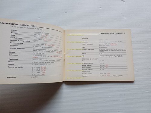 Benelli 125-250 2C 1a serie 1973 manuale uso manutenzione libretto …
