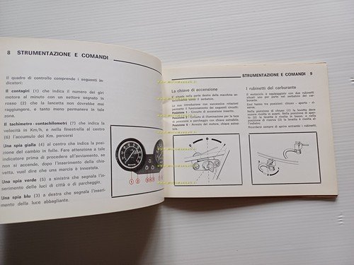 Benelli 125-250 2C 1a serie 1973 manuale uso originale ITALIANO …