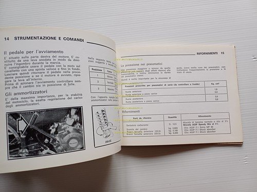 Benelli 125-250 2C 1a serie 1973 manuale uso originale ITALIANO …