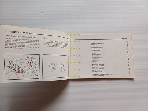 Benelli 125-250 2C Elettronica 1974 freno tamburo manuale uso libretto …