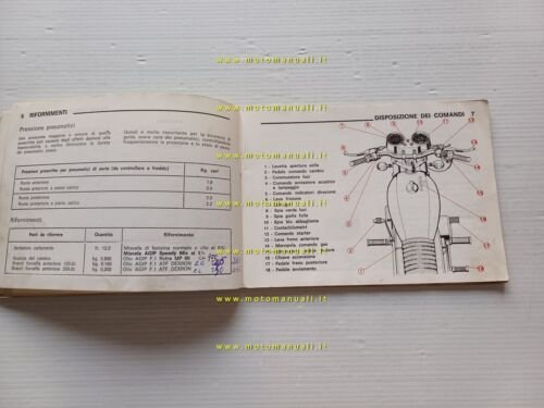 Benelli 125-250 2C Elettronica 1974 freno tamburo manuale uso libretto …