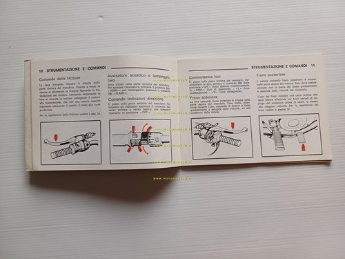 Benelli 125-250 2C Elettronica 1974 freno tamburo manuale uso libretto …