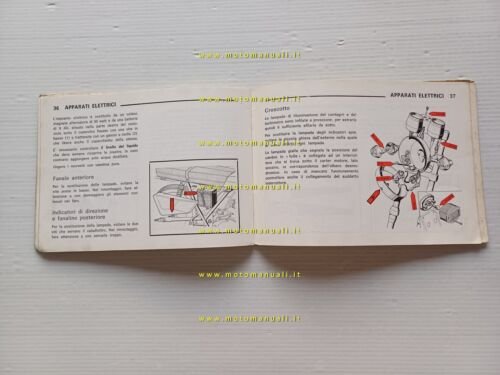 Benelli 125-250 2C Elettronica 1974 freno tamburo manuale uso libretto …